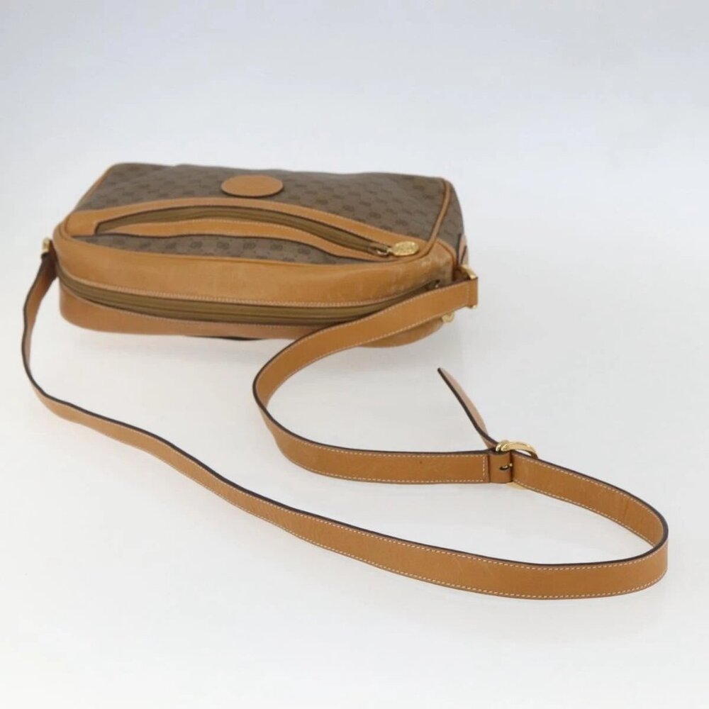 GUCCI Micro GG Supreme Shoulder Bag PVC Beige Gold - Picture 8 of 16